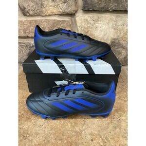Adidas Goletto IX FG/MG J Soccer Cleats Black Royal Blue JH6643 Youth Size 3.5